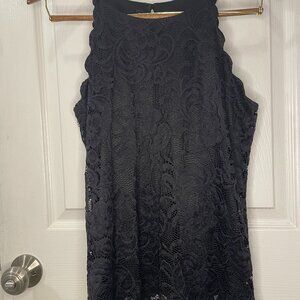 FORTUNE + IVY - Chiya Lace Scalloped Halter Blouse